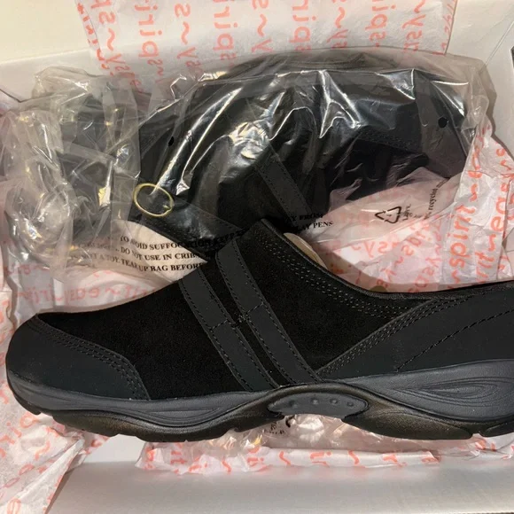 NWT Easy Spirit “Equinox” Black Suede Mules Size 11M - Picture 3 of 7